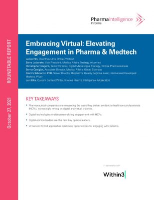 Embracing Virtual: Elevating Engagement in Pharma  and  Medtech