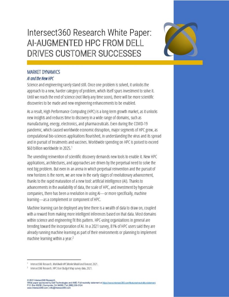 AI-Augmented HPC from Dell Drives Customer Successes
