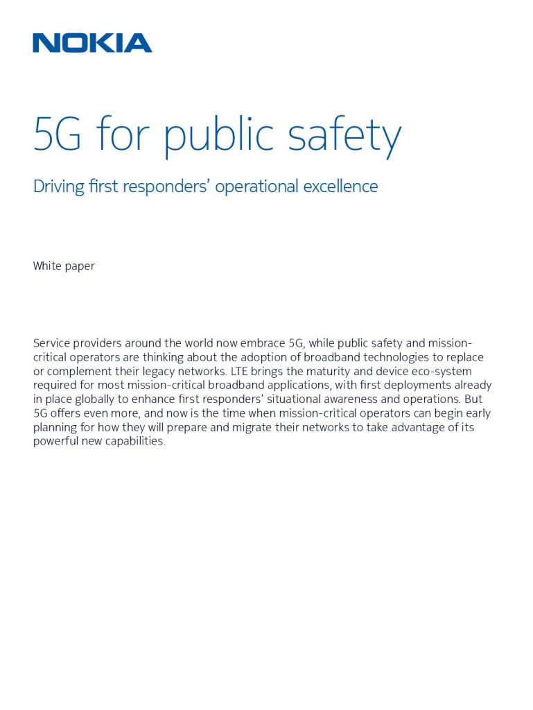 5G For Public Safety
