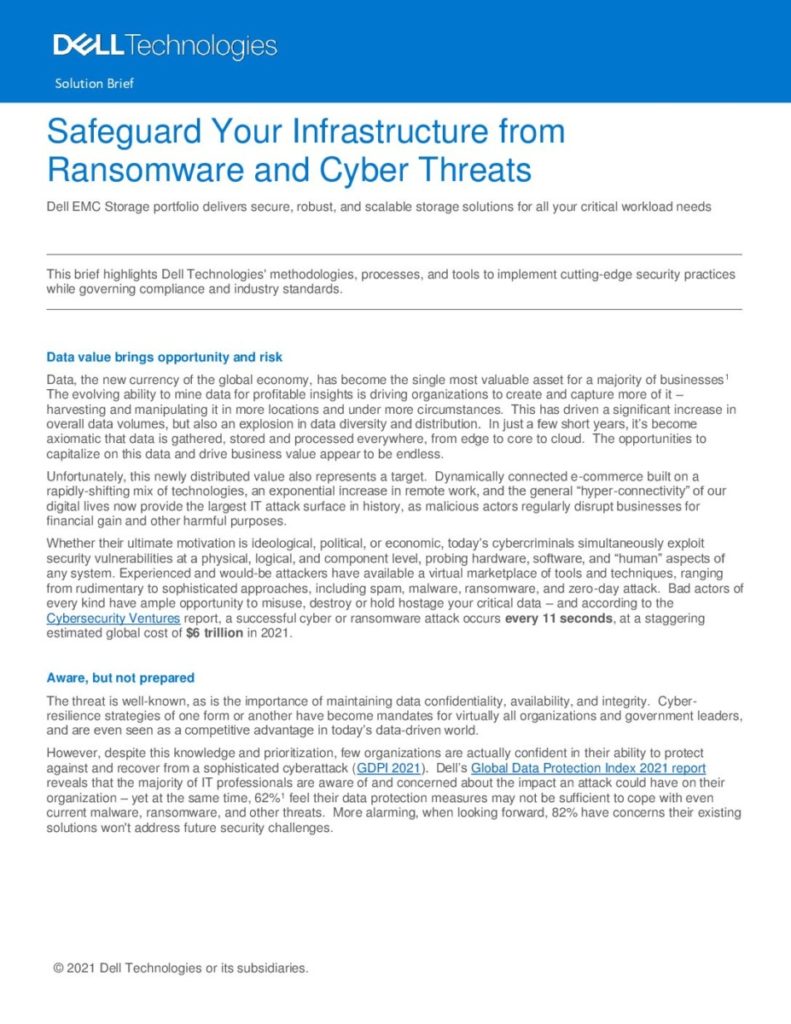 The Total Economic Impact™ Of Deploying Dell EMC PowerScale Storage