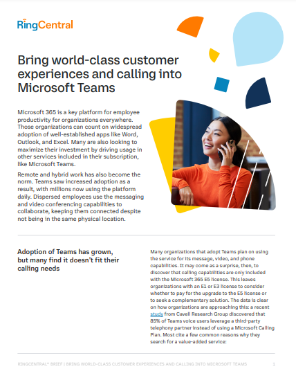 Bring world-class customer experiences and calling into Microsoft Teams