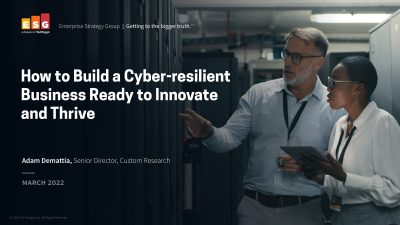 ESG: How to Build a Cyber-resilient Business Ready to Innovate and ...