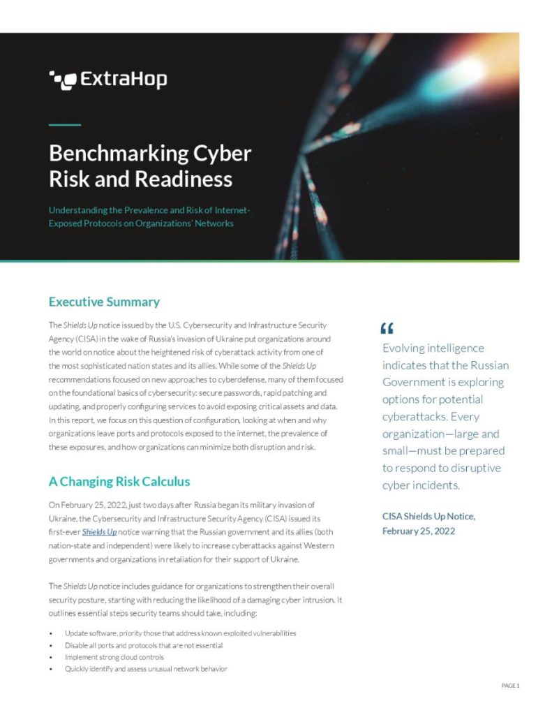 Cyber Risk and Readiness Report