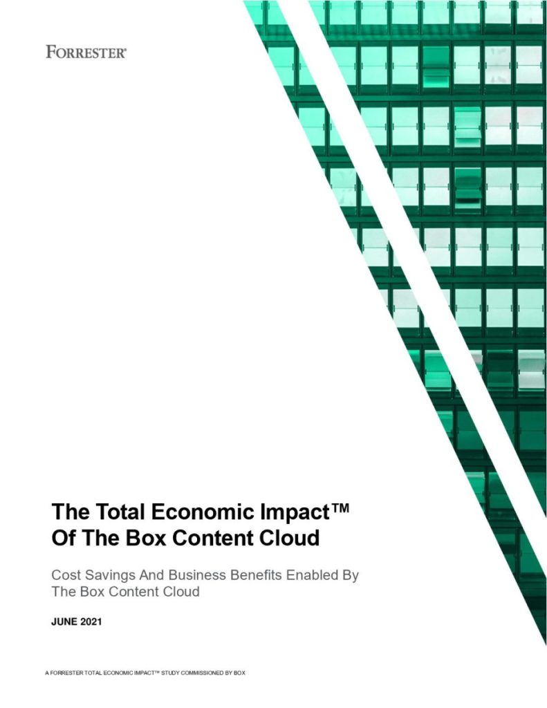 The Total Economic Impact™ Of The Box Content Cloud