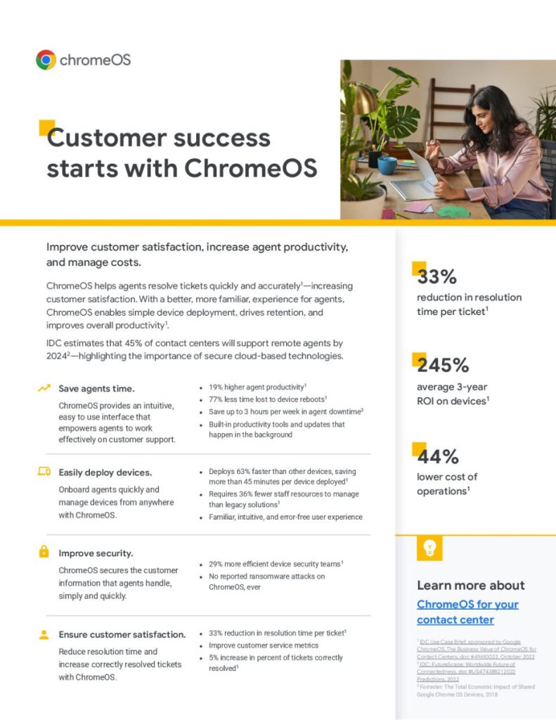 Customer success starts with ChromeOS