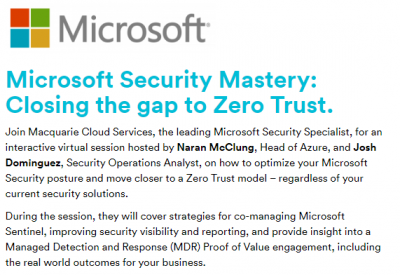 Microsoft Security Mastery: Closing the gap to Zero Trust Whitepaper ...