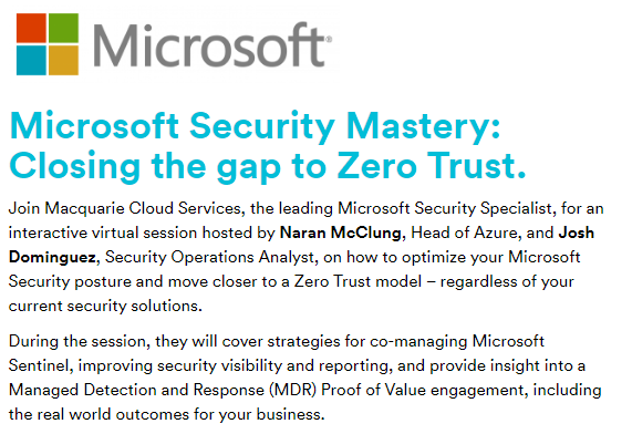 Microsoft Security Mastery: Closing the gap to Zero Trust