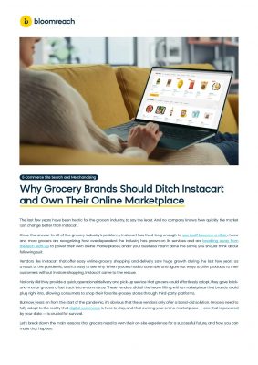 Why Grocery Brands Should Ditch Instacart
