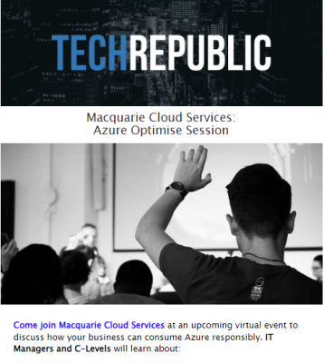 Macquarie Cloud Services - Azure Optimise Session - June 14th - Macquarie Cloud Services