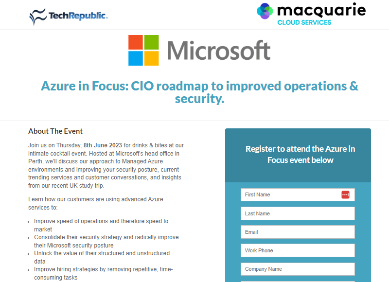 Azure in Focus: CIO roadmap to improved operations  and  security