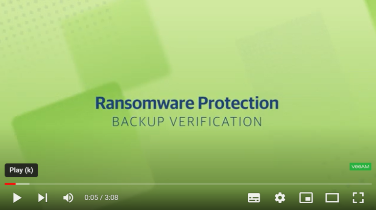 Ransomware Protection Backup Verification