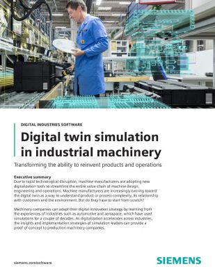 Digital twin simulation in industrial machinery Whitepaper | TechDemand
