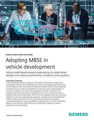 Adopt Model-Based Systems Engineering in Vehicle Development Whitepaper ...