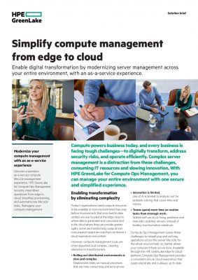 Simplify Compute Management from Edge to Cloud