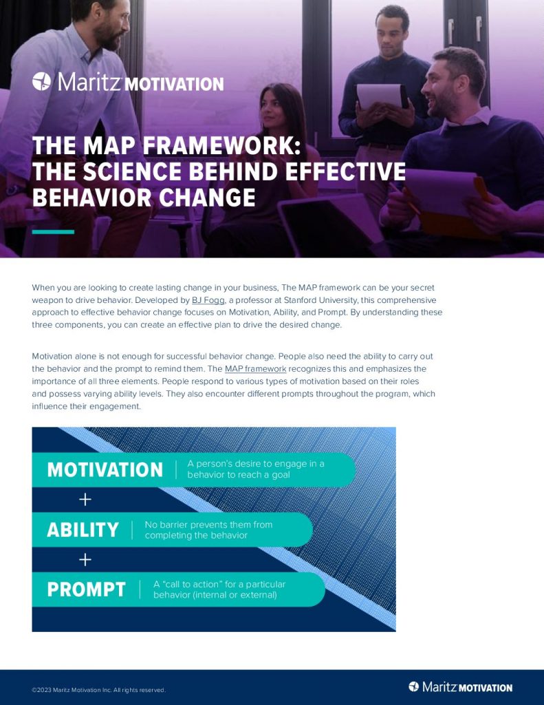 The Map Framework: The Science Behind Effective Behavior Change