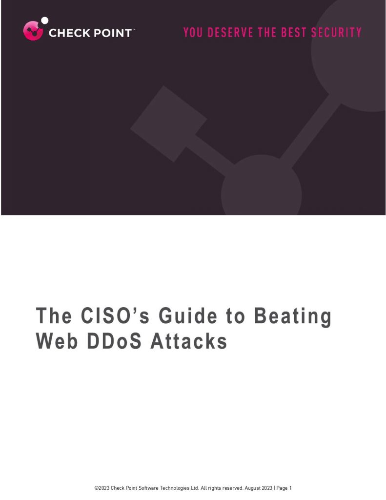 The CISO’s Guide to Beating Web DDoS Attacks