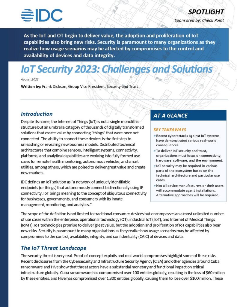 IoT Security 2023: Challenges and Solutions