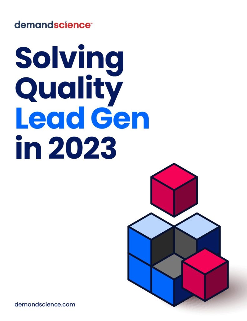 Improve your lead quality in 2023 / Solving quality lead gen in 2023