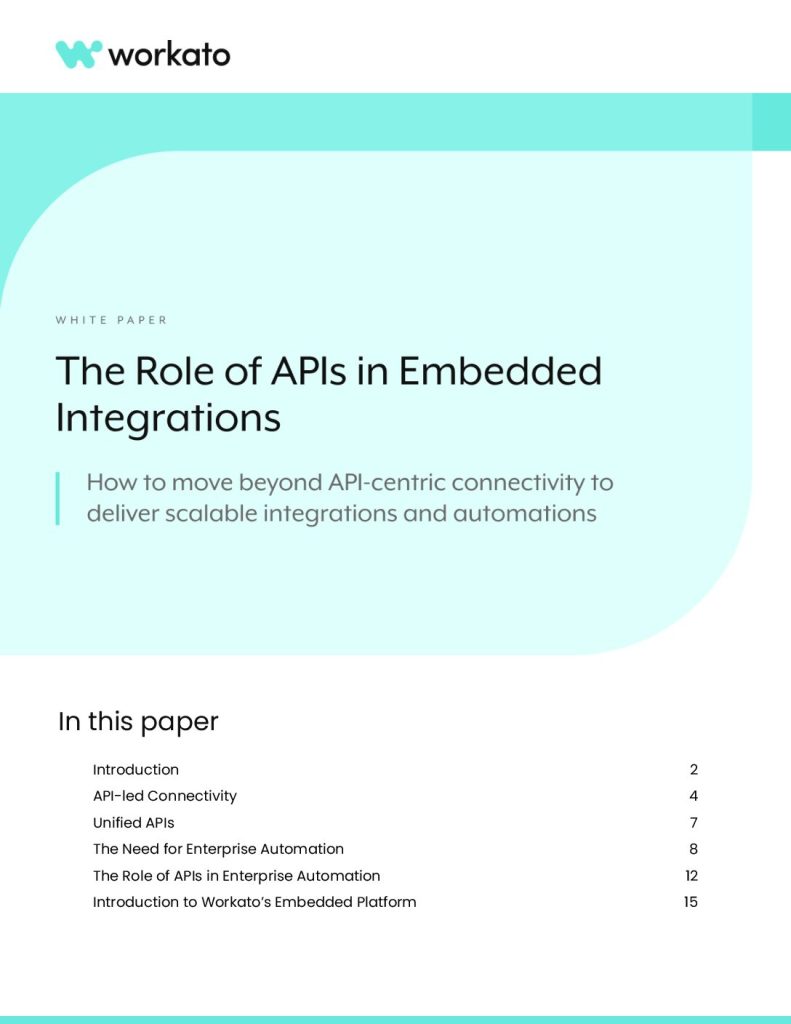 The Role of APIs in Embedded Integrations