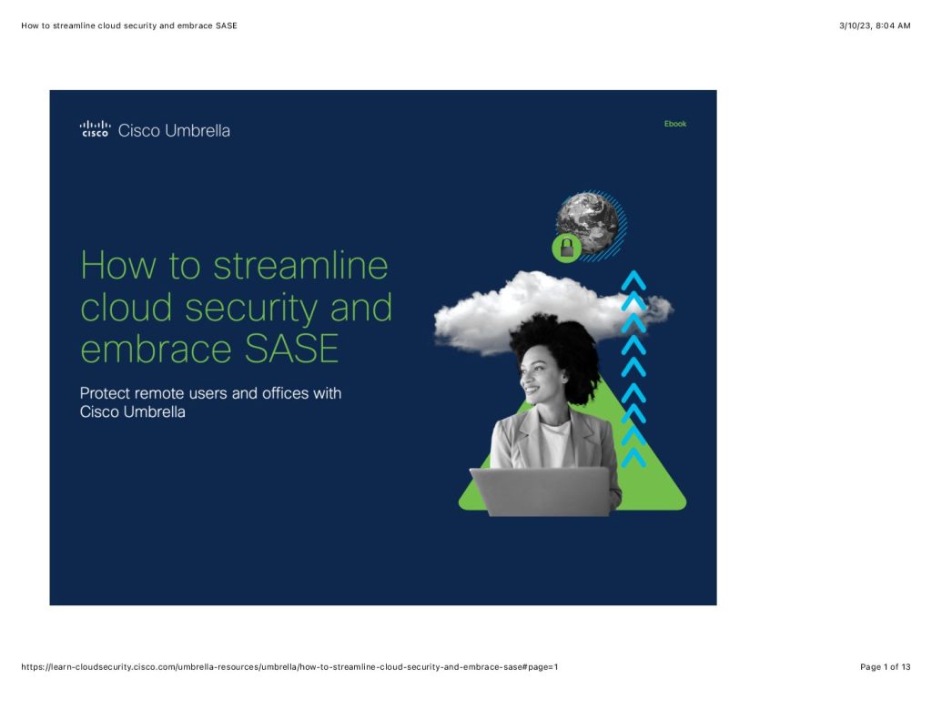 How to Streamline Cloud Security and Embrace SASE