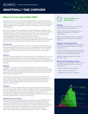 Corero SmartWall One Brochure | DemandTalk