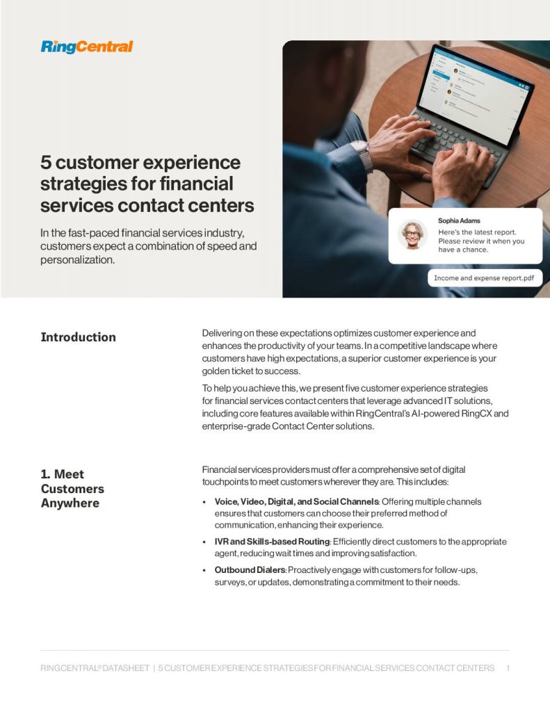 5 customer experience strategies for financial services contact centers