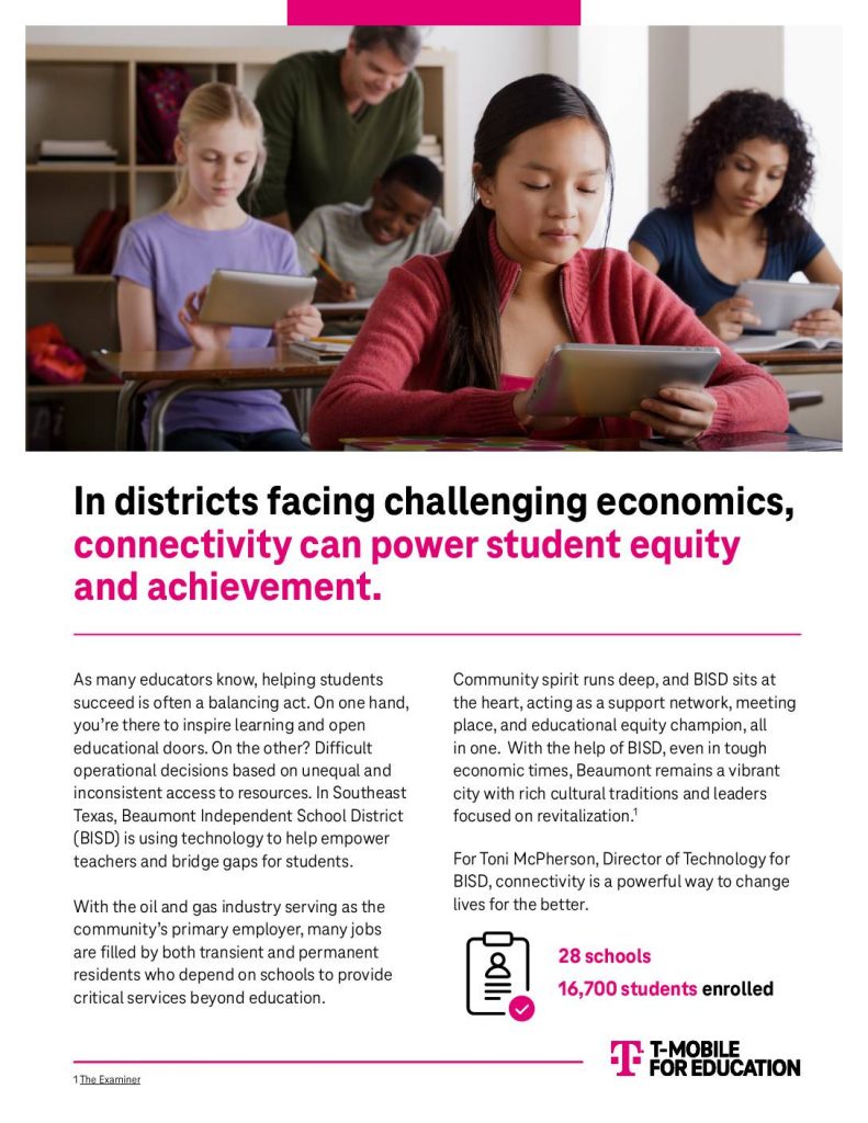 In districts facing challenging economics, connectivity can power student equity and achievement.