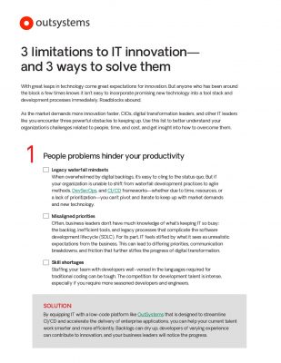 3 limitations to IT innovation-and 3 ways to solve them | DemandTalk