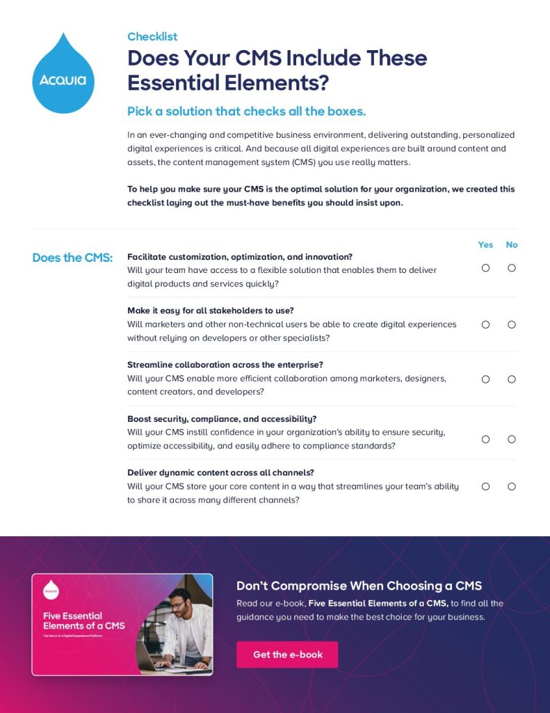 Toolkit Checklist: Does Your CMS Include These Essential Elements ...