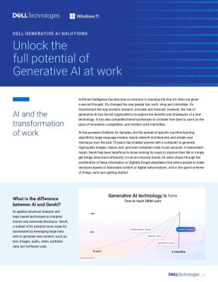 Unlock the full potential of Generative AI at work