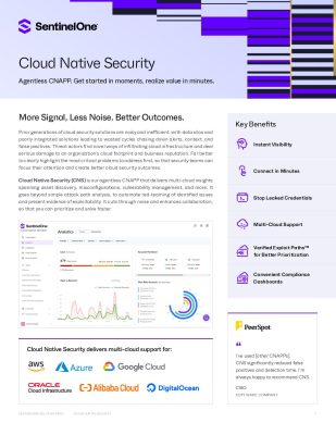 Cloud Native Security – Agentless CNAPP. Get started in moments ...