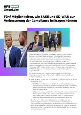 Fünf Möglichkeiten, wie SASE und SD-WAN zur Verbesserung der Compliance beitragen können