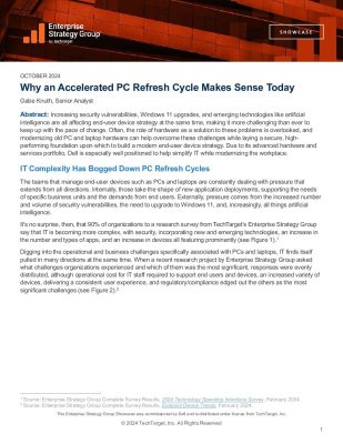 Why an Accelerated PC Refresh Cycle Makes Sense today