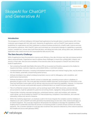 SkopeAI for ChatGPT and Generative AI