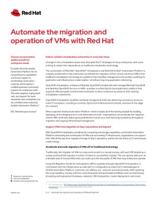 Automate migration and ops to Red Hat OpenShift Virtualization | DemandTalk