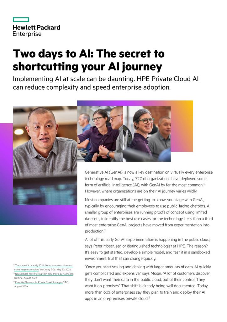 Two days to AI. The secret of shortcutting your artificial intelligence journey