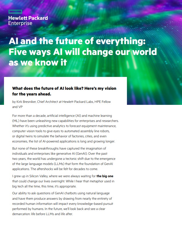 AI and the future of everything: Five ways AI will change the world as ...