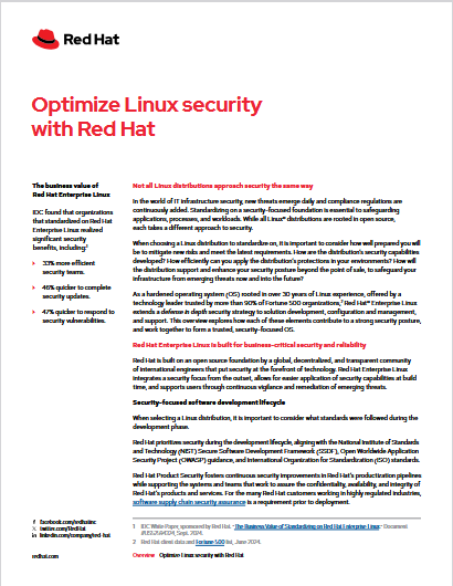 Optimize Linux security with Red Hat | DemandTalk